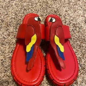 Katy Perry Parrot Red Flip Flops - The Yasuni